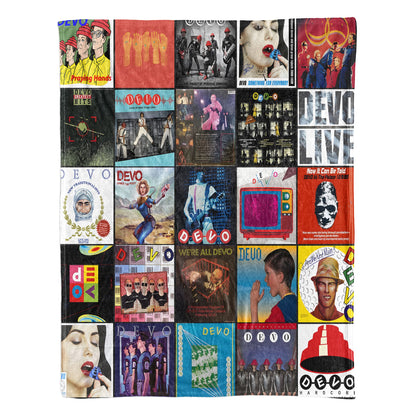 DEVO Sherpa Blanket – A New Wave Icon, Reimagined in Cozy Style