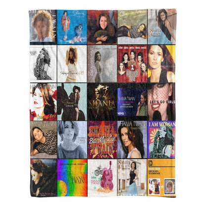 Shania Twain Sherpa Blanket – A Country-Pop Icon Tribute for True Fans