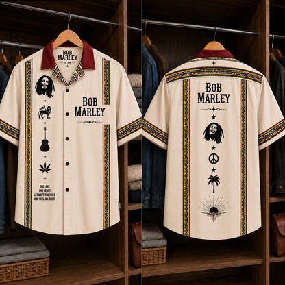 Bob Marley Luxury Design Hawaiian Shirt – Reggae Inspired Hawaiian Shirt