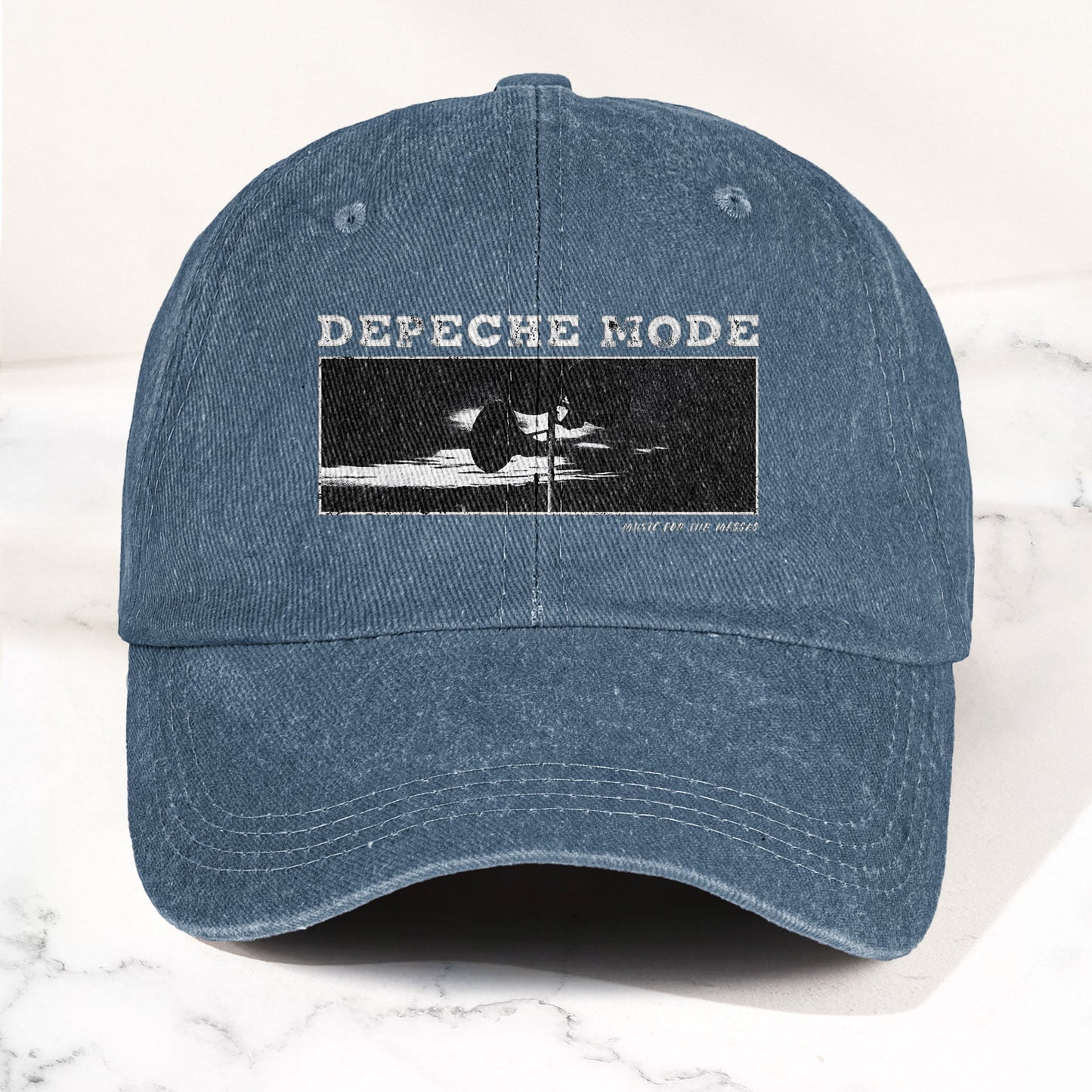 Music for the Masses Denim Cap – Retro Depeche Mode Merch Dad Hat (With Box)