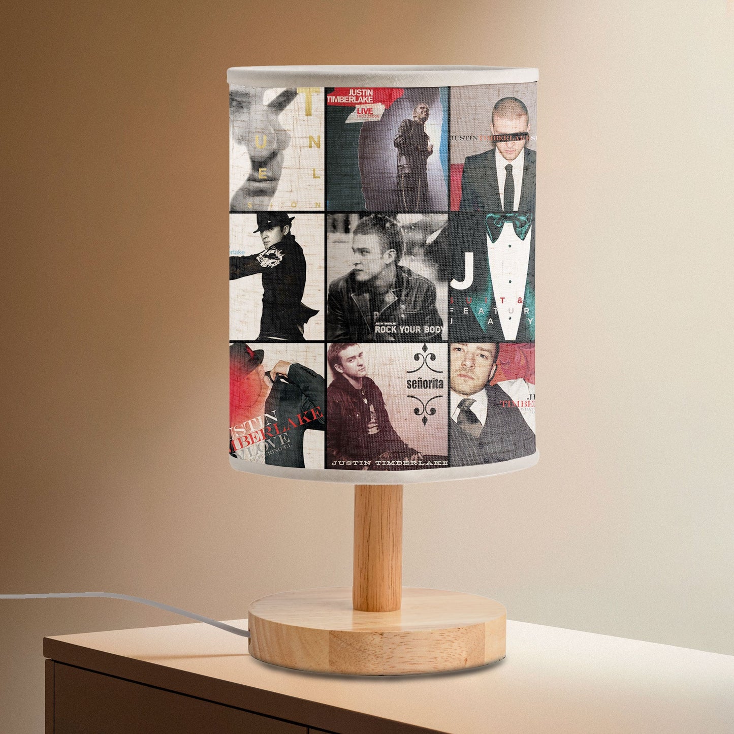 Justin Timberlake Album Art Lamp – Soulful Pop & Timeless Groove