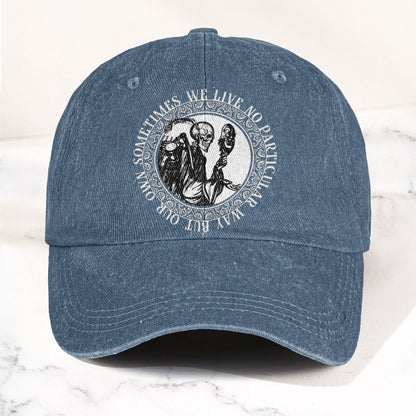 Grateful Dead Eyes of the World Music Merch Denim Cap – Retro Vintage Dad Cap Gift For Dad (With Box)
