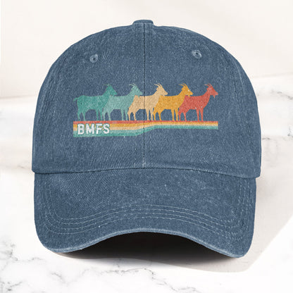Billy Strings Cosmic Bluegrass BMFS GOAT Retro Vintage Music Merch Denim Cap – Retro Vintage Dad Cap Gift For Dad (With Box)