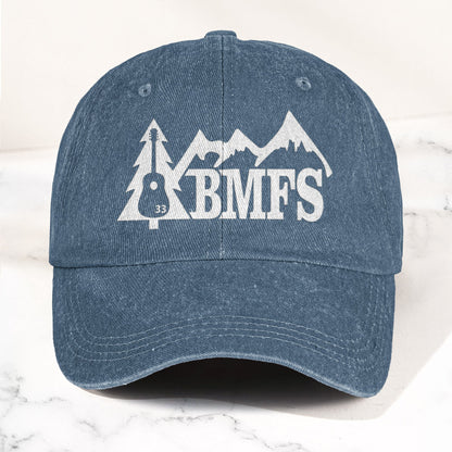 Billy Strings BMFS Acoustic Guitar Mountain Nature Music Merch Denim Cap – Retro Vintage Dad Cap Gift For Dad (With Box)