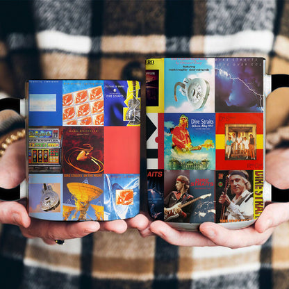Dire Straits Accent Mug – Classic Album Cover Collage Gift