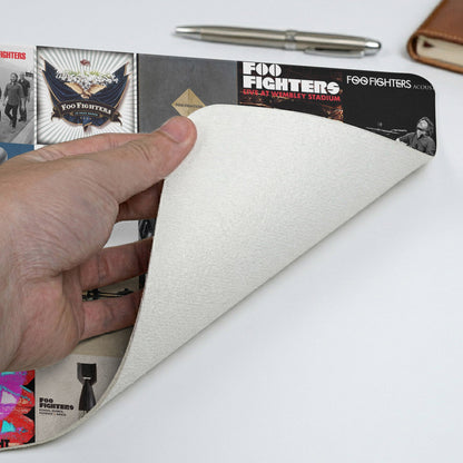Foo Fighters Band Album Collage Print Desk Mat – Non-slip Office Gift Keyboard Pad Birthday Gift For Music Lovers