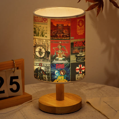 Public Enemy Albums Fabric Lamp – Hip-Hop Revolution Glow