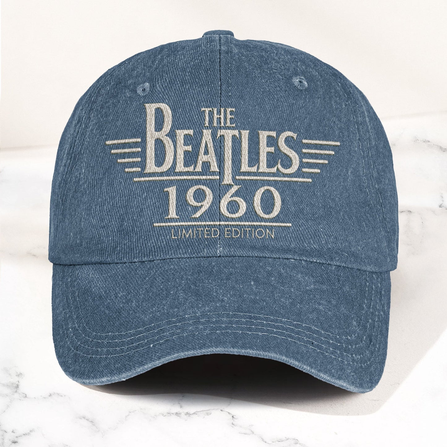 The Beatles 1960 Denim Cap – Vintage Dad Cap Gift For Dad (With Box)