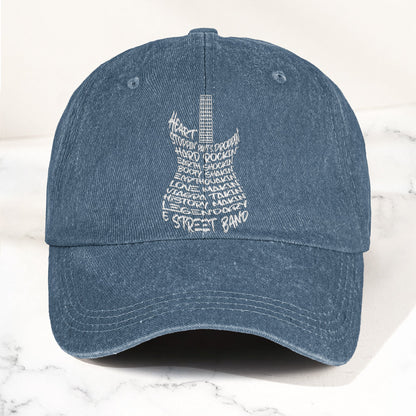 Bruce Springsteen and E Street Band Denim Cap – Retro Rock Music Fan Cap (With Box)