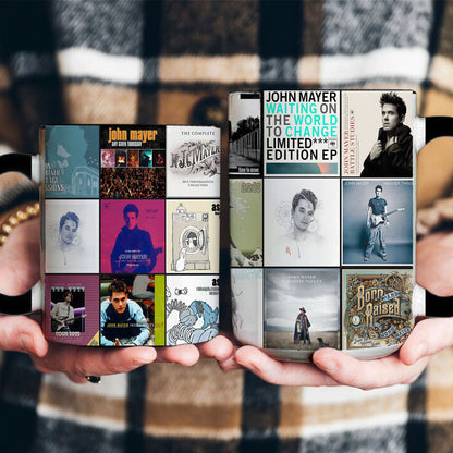 John Mayer Accent Mug – Classic Album Cover Collage Gift