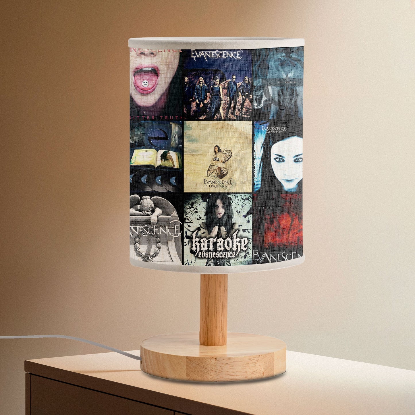 ?? Evanescence Album Art Lamp – Gothic Elegance & Luminous Emotion