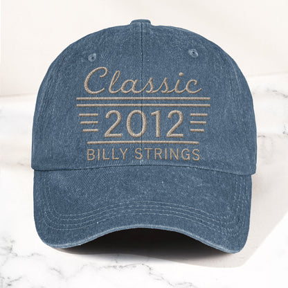 Billy Strings Classic 2012 Est Bluegrass Music Merch Denim Cap – Retro Vintage Dad Cap Gift For Dad (With Box)