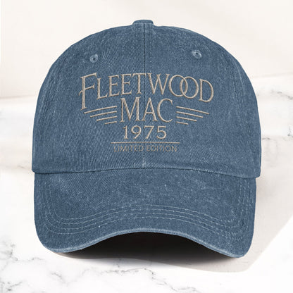 Fleetwood Mac Band Logo 1975 Denim Cap – Vintage Dad Cap Gift For Dad (With Box)