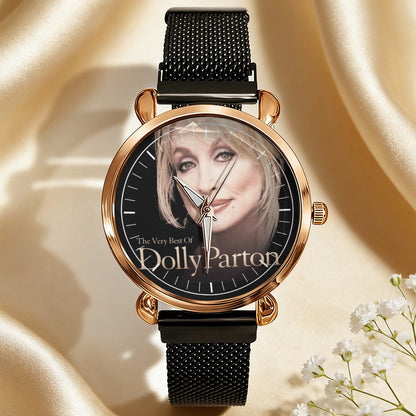 Dolly Parton Vintage Portrait Watch – Classic Country Icon Design Available