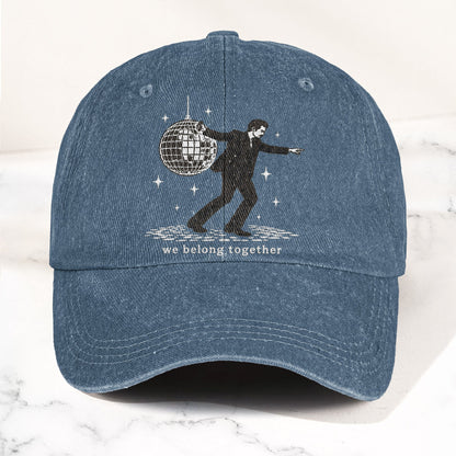 Harry Styles Dancing Under Disco Ball We Belong Together Denim Cap – Retro Vintage Dad Cap Gift For Dad (With Box)
