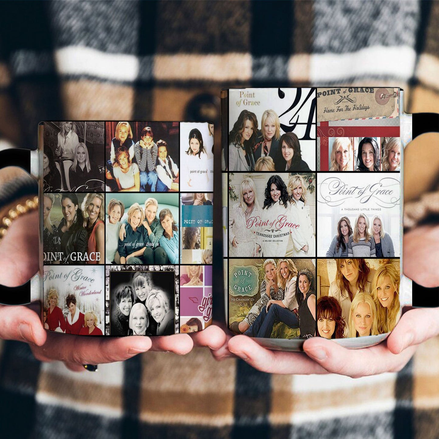 Point of Grace Accent Mug – Inspirational Album Cover Collage Gift