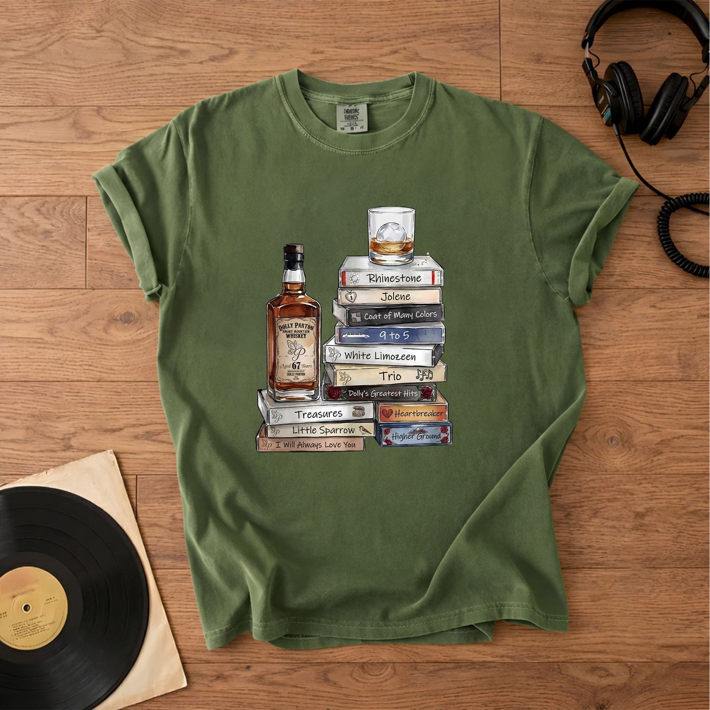 Dolly Parton Cassette Album Collection T-Shirt – Retro Music Dolly Parton Merch Tee