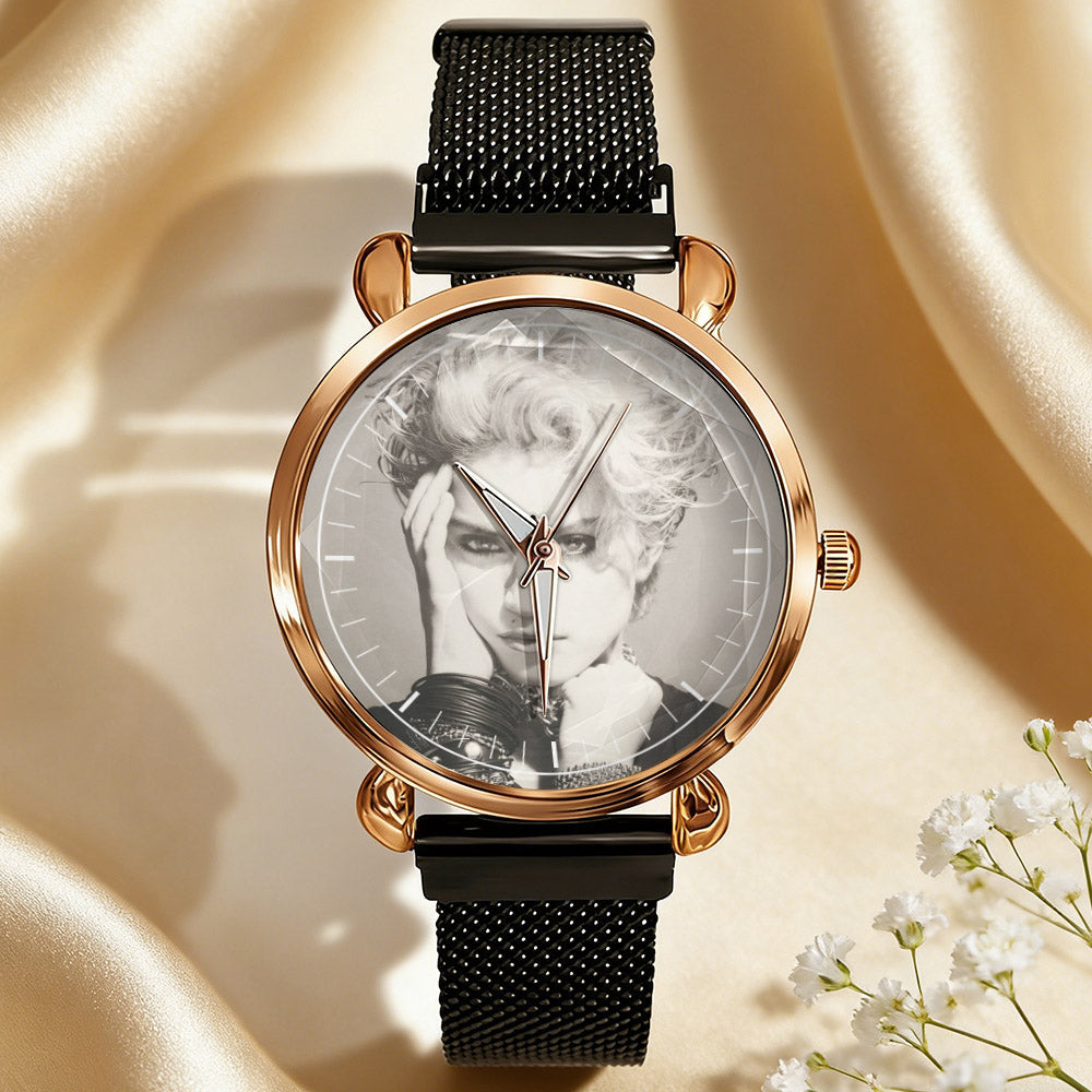 Madonna Vintage Portrait Watch – Classic Pop Star Design Available
