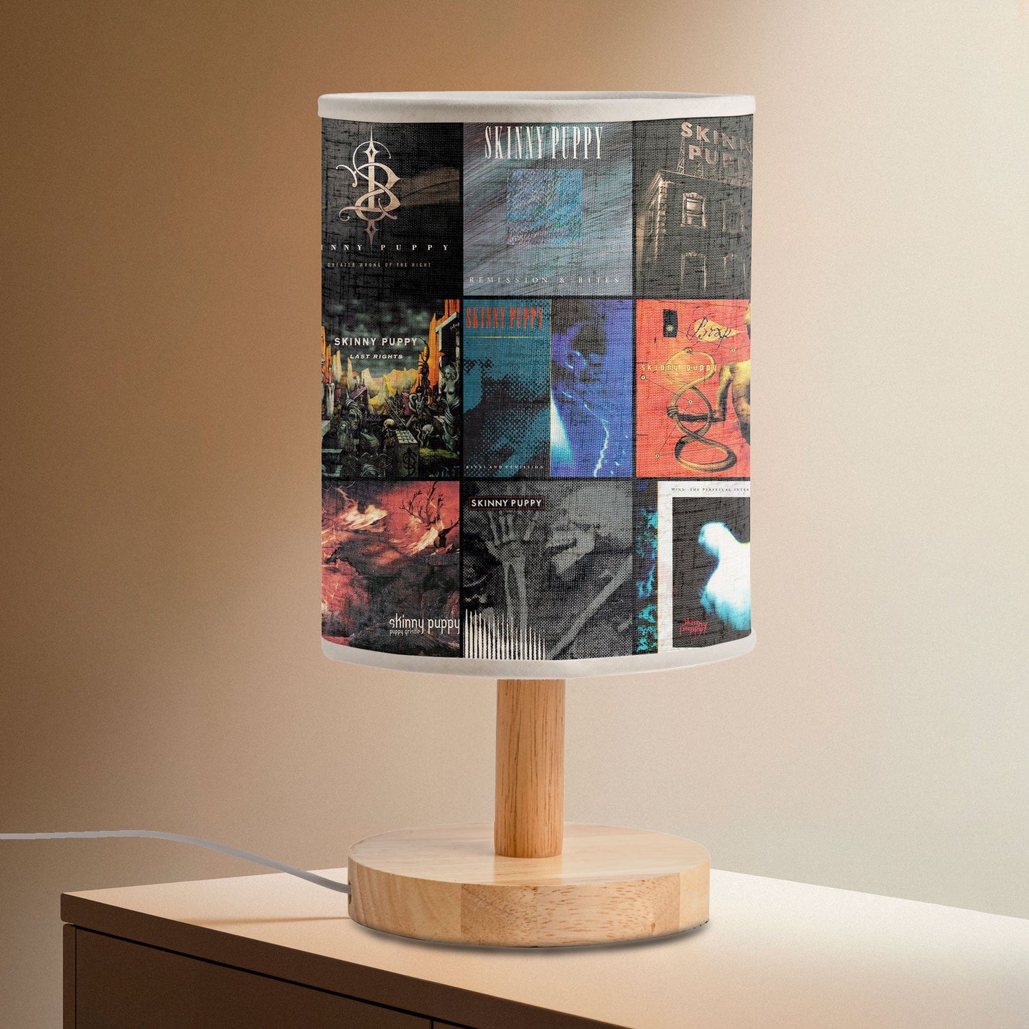 Skinny Puppy Albums Lamp – Industrial Sound & Shadow ?