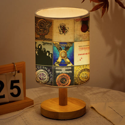 Whitesnake Albums Fabric Lamp – Serpentine Rock Glow