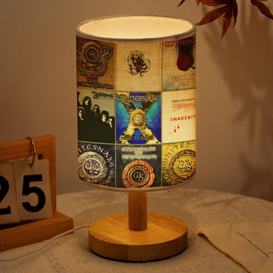 Whitesnake Albums Fabric Lamp – Serpentine Rock Glow