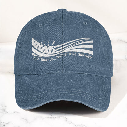 Grateful Dead Wave That Flag US Blues Denim Cap – Retro Vintage Dad Cap Gift For Dad (With Box)