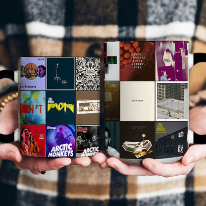 Arctic Monkeys Accent Mug – Classic Album Cover Collage Gift