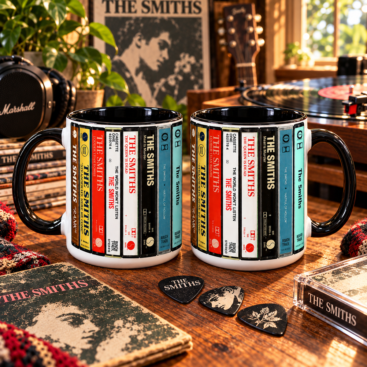 The Smiths Mug, Retro Cassette Tape Coffee Cup, Alternative Rock Album Collection Mug, 80s Music Fan Gift