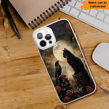 The Raven & The Black Cat Phone Case – Gothic Poe Aesthetic
