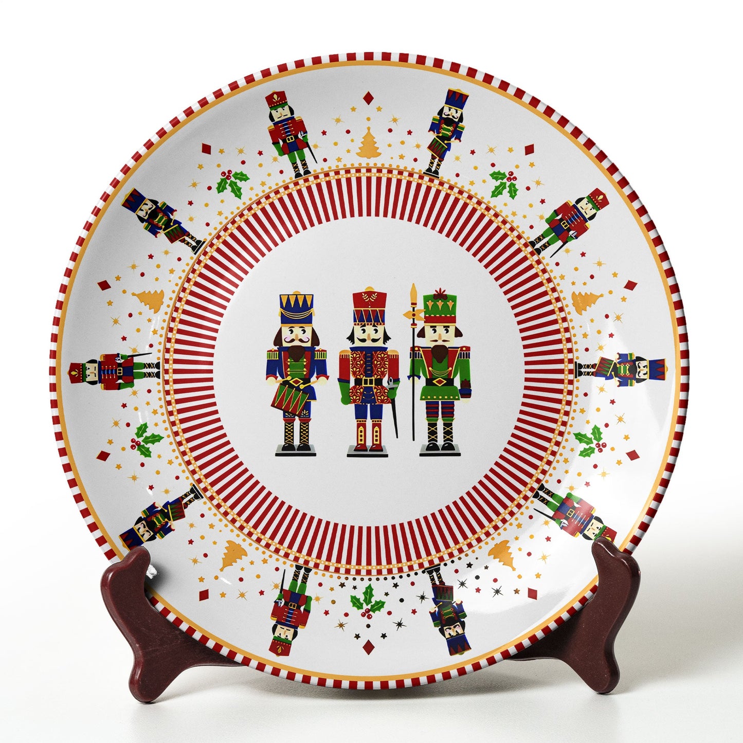 Nutcracker Soldiers Festive Decorative Plate