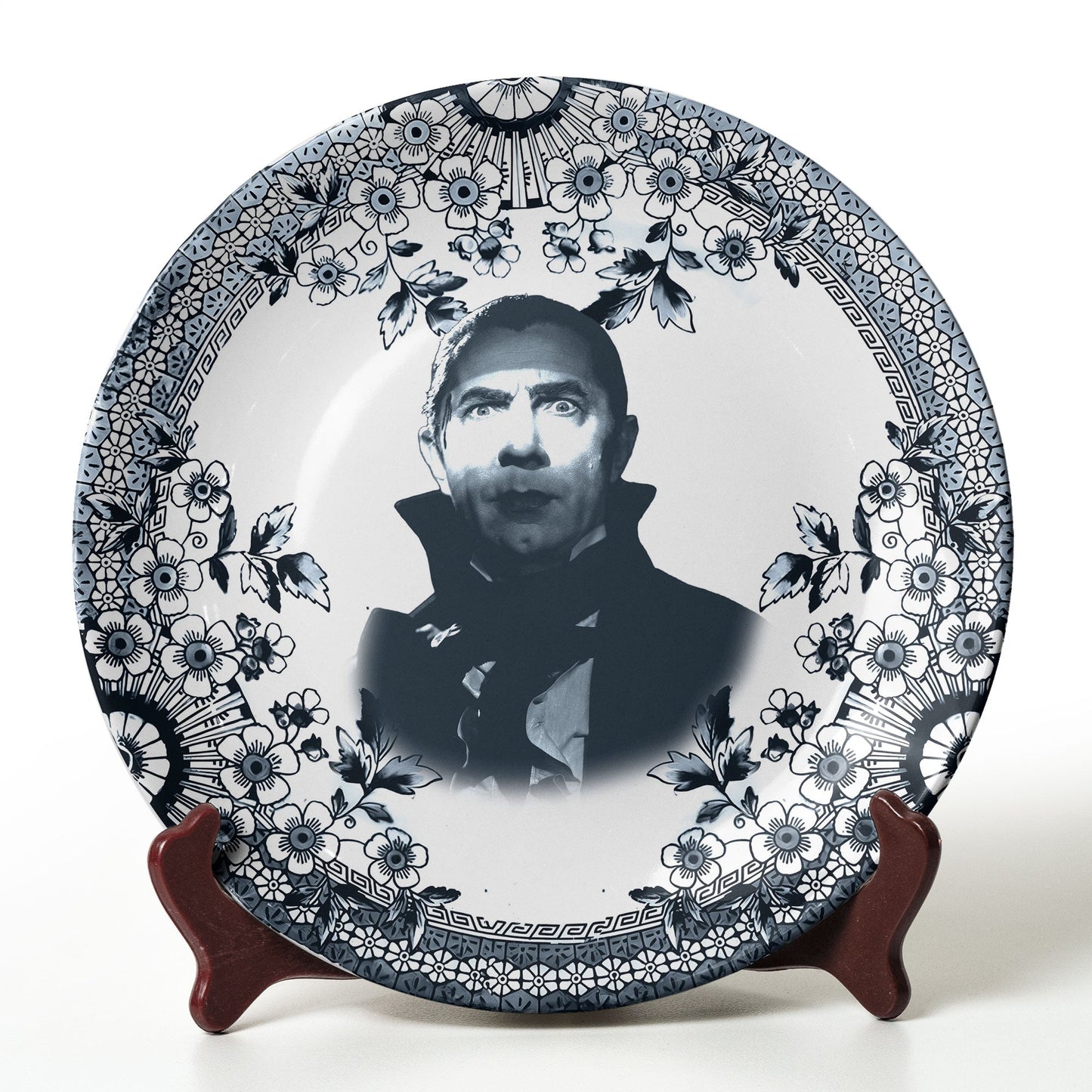 Vintage Horror Ceramic Plate – Count Dracula