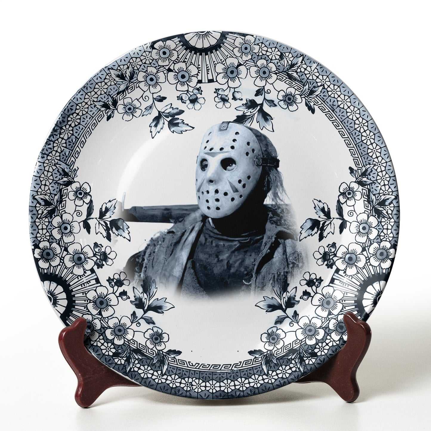 Jason Voorhees Horror Icon Decorative Ceramic Plate