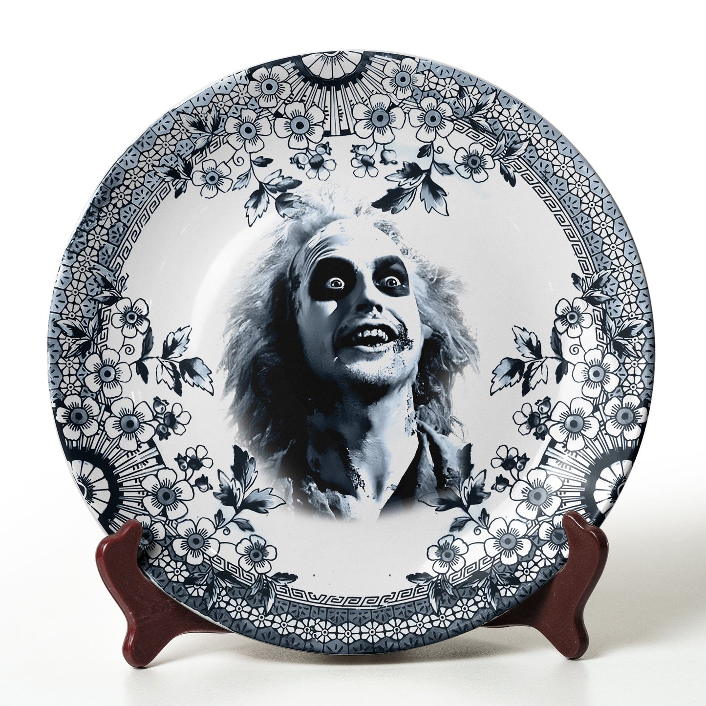 Gothic Horror Beetlejuice Decorative Ceramic Plate