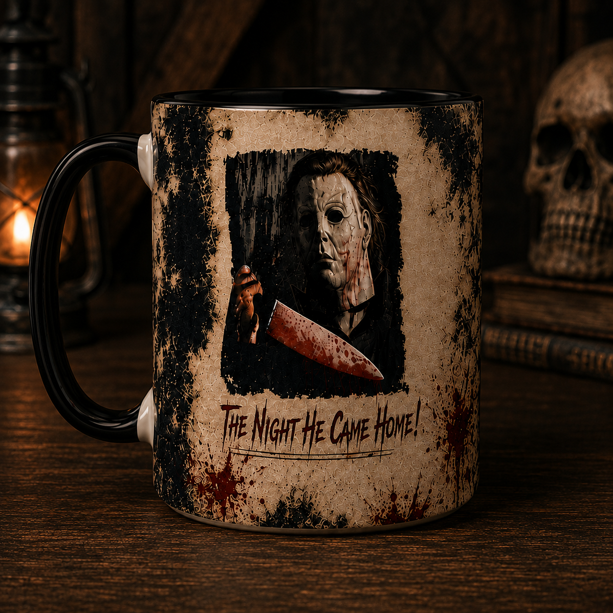 Halloween Michael Myers Horror Mug, The Night He Came Home Coffee Mug, Slasher Movie Fan Gift, Horror Collector Ceramic Mug