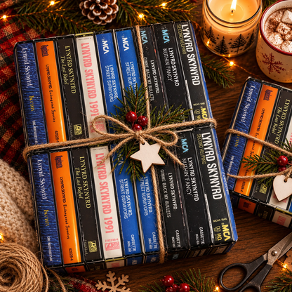 Lynyrd Skynyrd Cassette Spines Wrapping Paper - Southern Rock Band Vintage Audio Tape Gift Wrap
