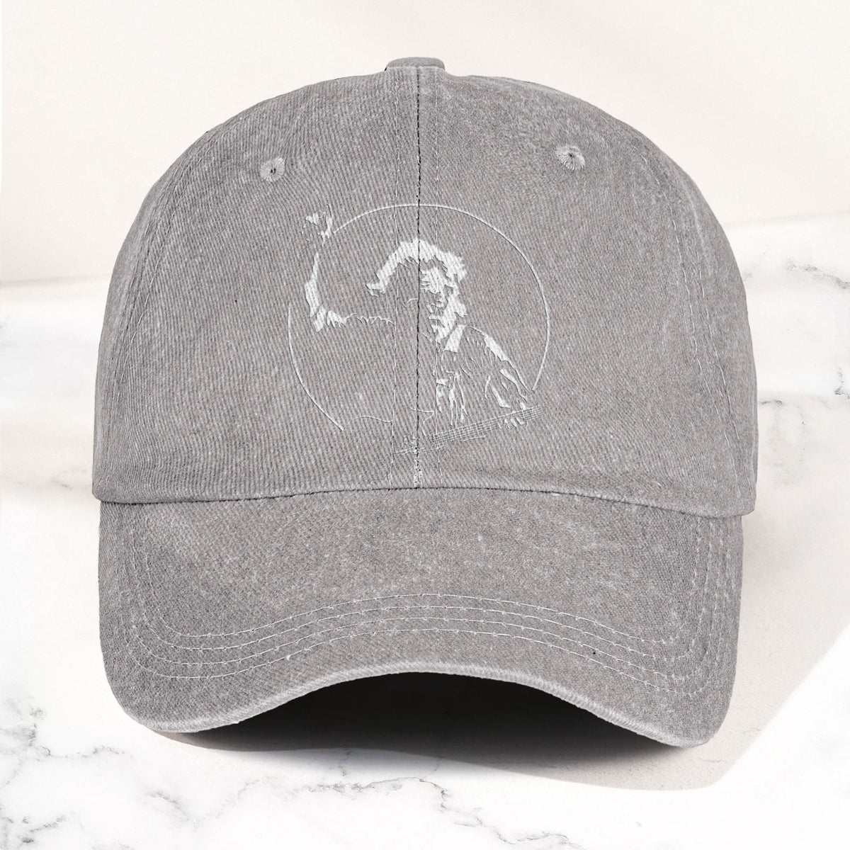 Jerry Garcia Denim Cap – Grateful Dead Merch Dad Hat (With Box)
