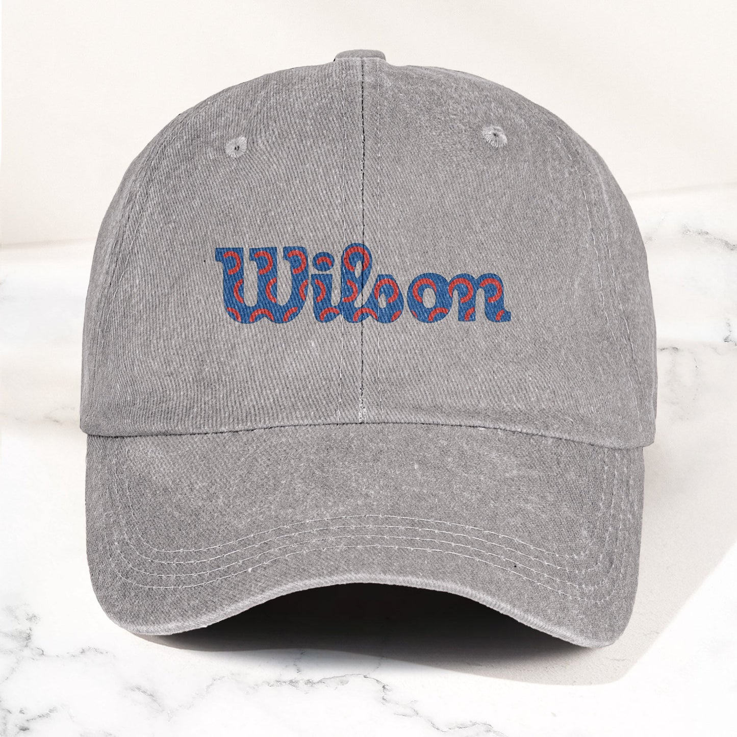 Phish Wilson Washed Donut Denim Cap – Retro Music Fan Concert Cap Gift For Dad (With Box)