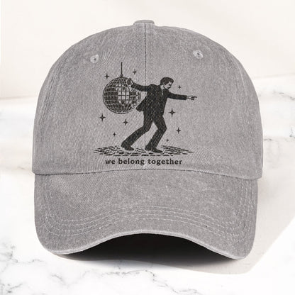 Harry Styles Dancing Under Disco Ball We Belong Together Denim Cap – Retro Vintage Dad Cap Gift For Dad (With Box)