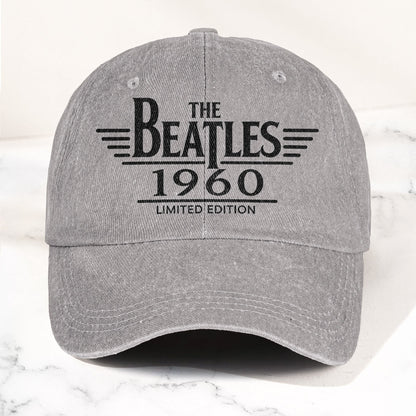 The Beatles Band Logo 1960 Denim Cap – Vintage Dad Cap Gift For Dad (With Box)