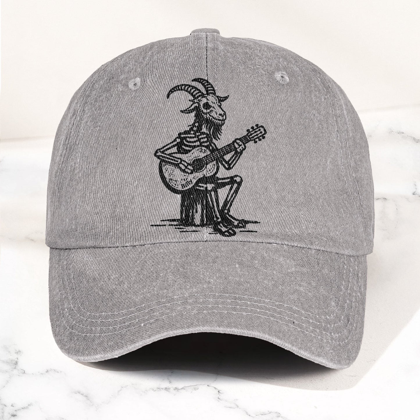 Billy Strings GoatSkeleton Guitarist Graphic Music Merch Denim Cap – Retro Vintage Dad Cap Gift For Dad (With Box)