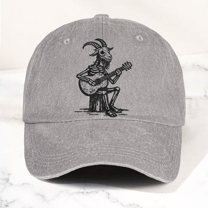 Billy Strings GoatSkeleton Guitarist Graphic Music Merch Denim Cap – Retro Vintage Dad Cap Gift For Dad (With Box)