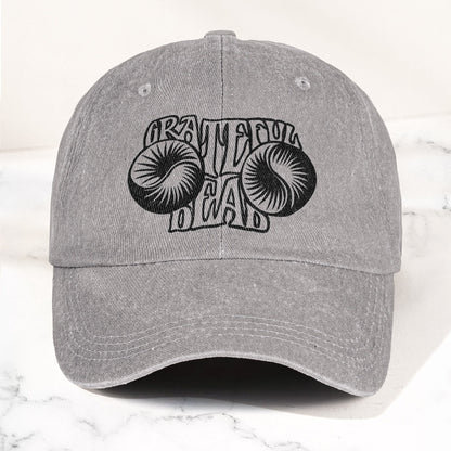 Grateful Dead Psychedelic Rock Music Merch Denim Cap – Retro Vintage Dad Cap Gift For Dad (With Box)