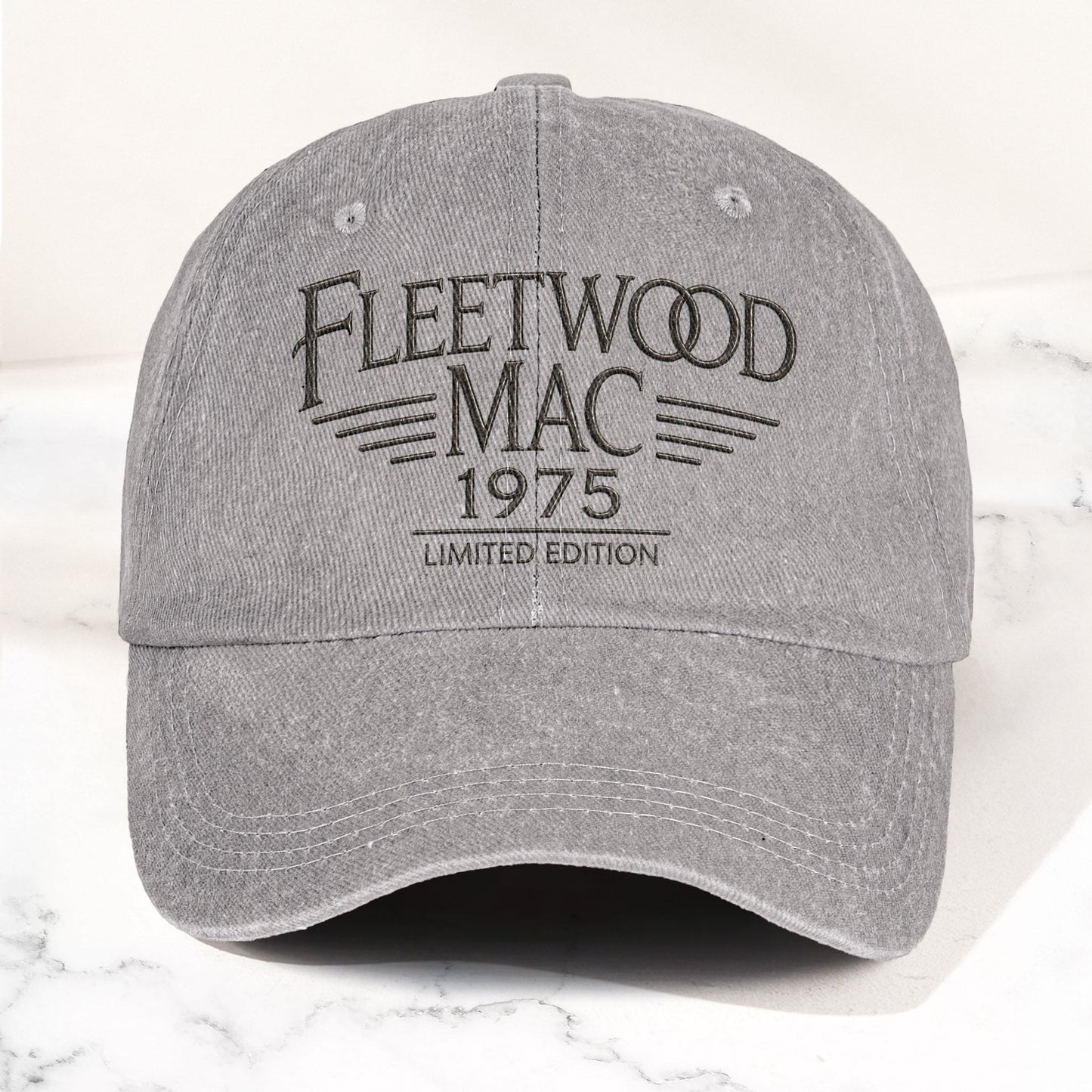 Fleetwood Mac 1975 Est Denim Cap – Vintage Dad Cap Gift For Dad (With Box)