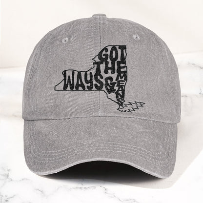 Grateful Dead Got The Ways & Means New York Denim Cap – Retro Rock Music Fan Cap (With Box)