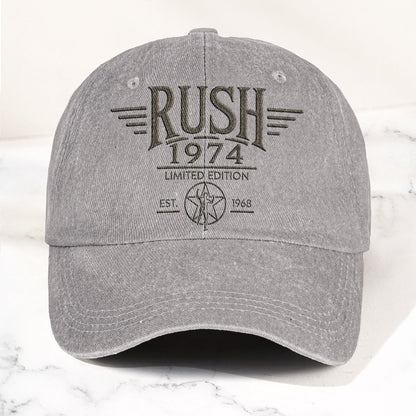 Rush 1974 Starman Logo Denim Cap – Vintage Dad Cap Gift For Dad (With Box)