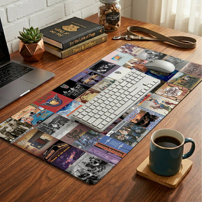 The Allman Brothers Band Album Collage Print Desk Mat – Non-slip Office Gift Keyboard Pad Birthday Gift For Music Lovers