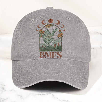 Billy Strings BMFS Frog Mandolin Sunflowers Moon Phase Vintage Graphic Denim Cap – Retro Vintage Dad Cap Gift For Dad (With Box)