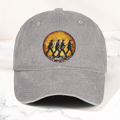 The Beatles Retro Crossing Album Art Sun Catcher Denim Cap – Iconic Album Design ( With BOX)