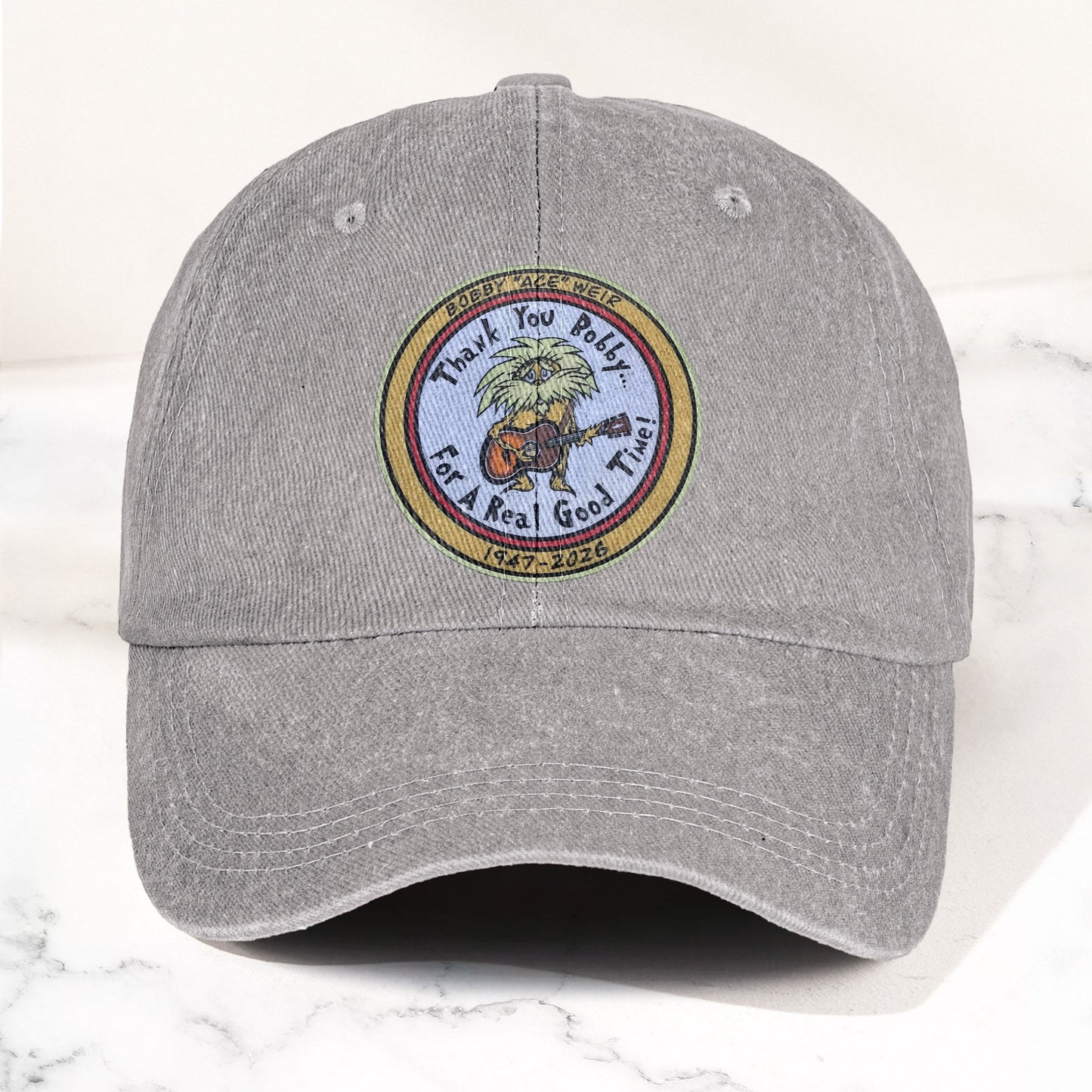Bobby "Ace" Weir Denim Cap – Retro Bob Weir Tribute Merch Hat Gift For Dad (With Box)