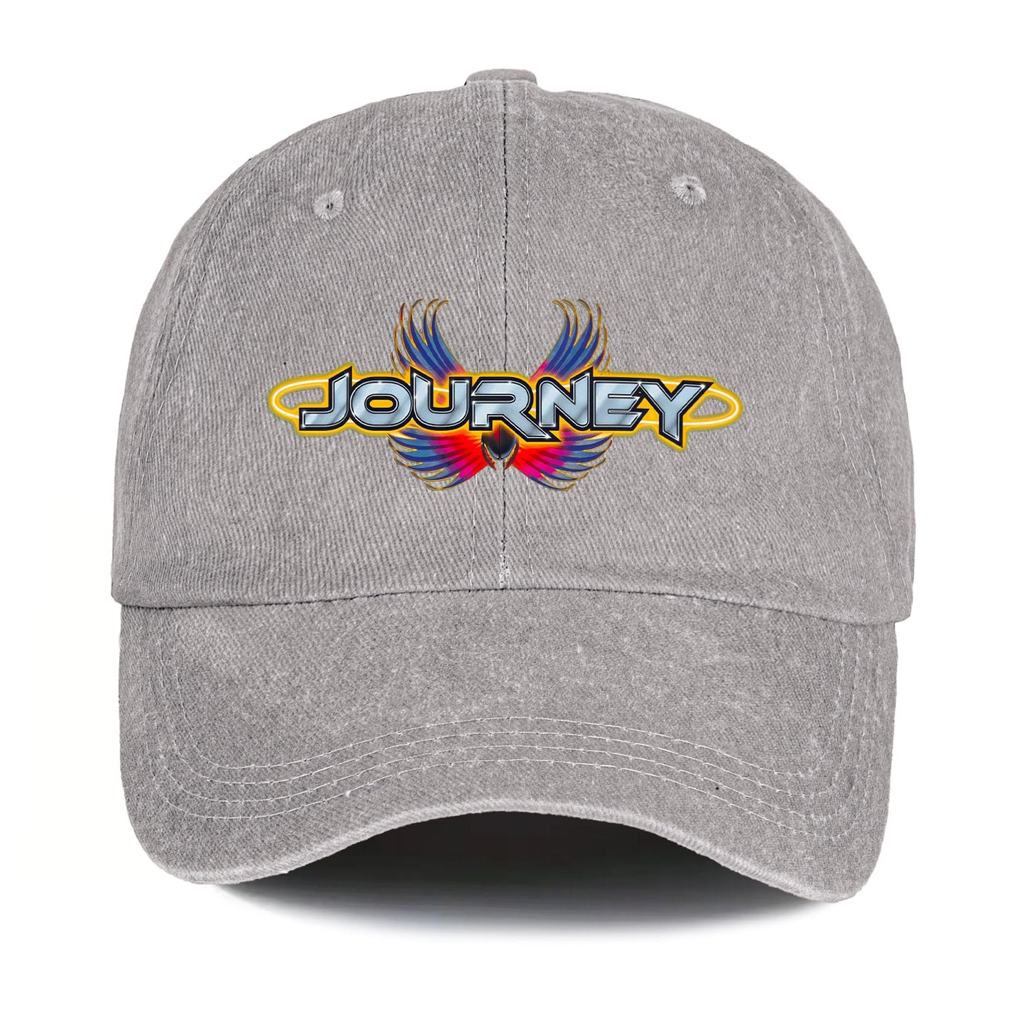 Journey Denim Dad Cap – Legendary Rock Band Logo Design ( With BOX)